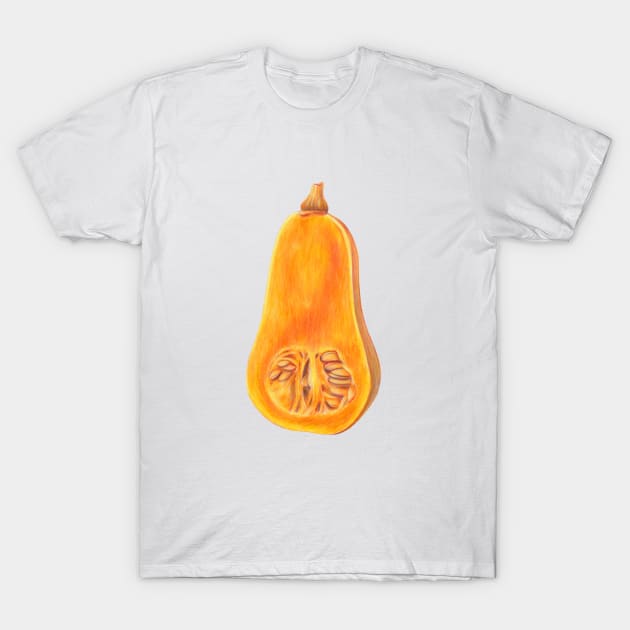 Butternut Pumpkin T-Shirt by VeraAlmeida